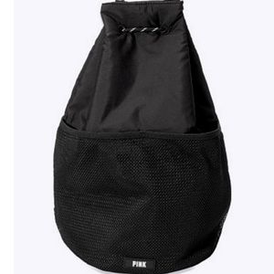 Victoria's Secret Drawstring Backpack Black